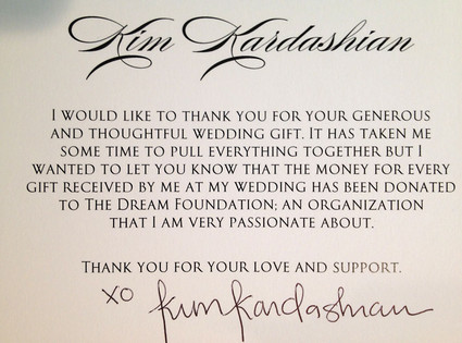 Kim Kardashian Gift Donation Kim Kardashian Gift Donation